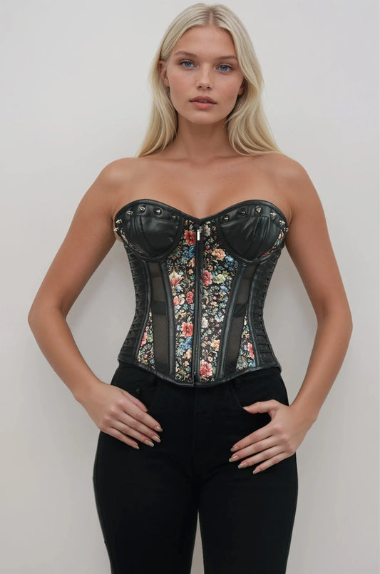 Demelza Vibrant Vintage Blooms Floral Corset