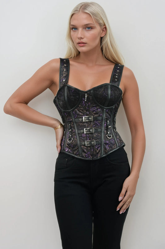 Kelsee Florals and Owl Gothic Enchantment Corset