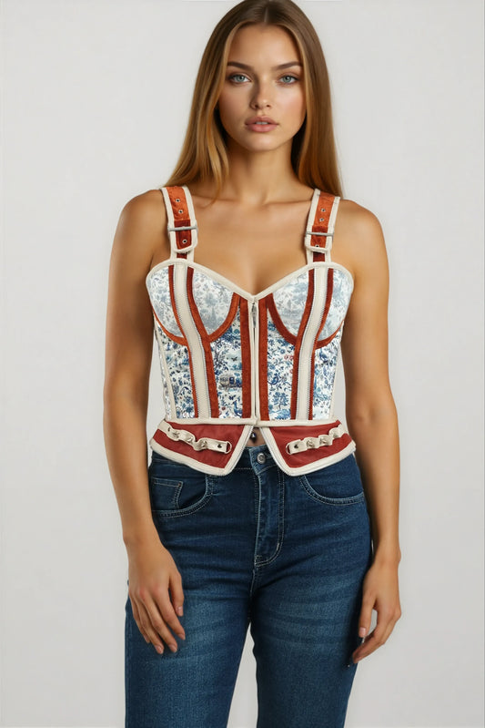 Toya Vintage Floral Ornamental Corset