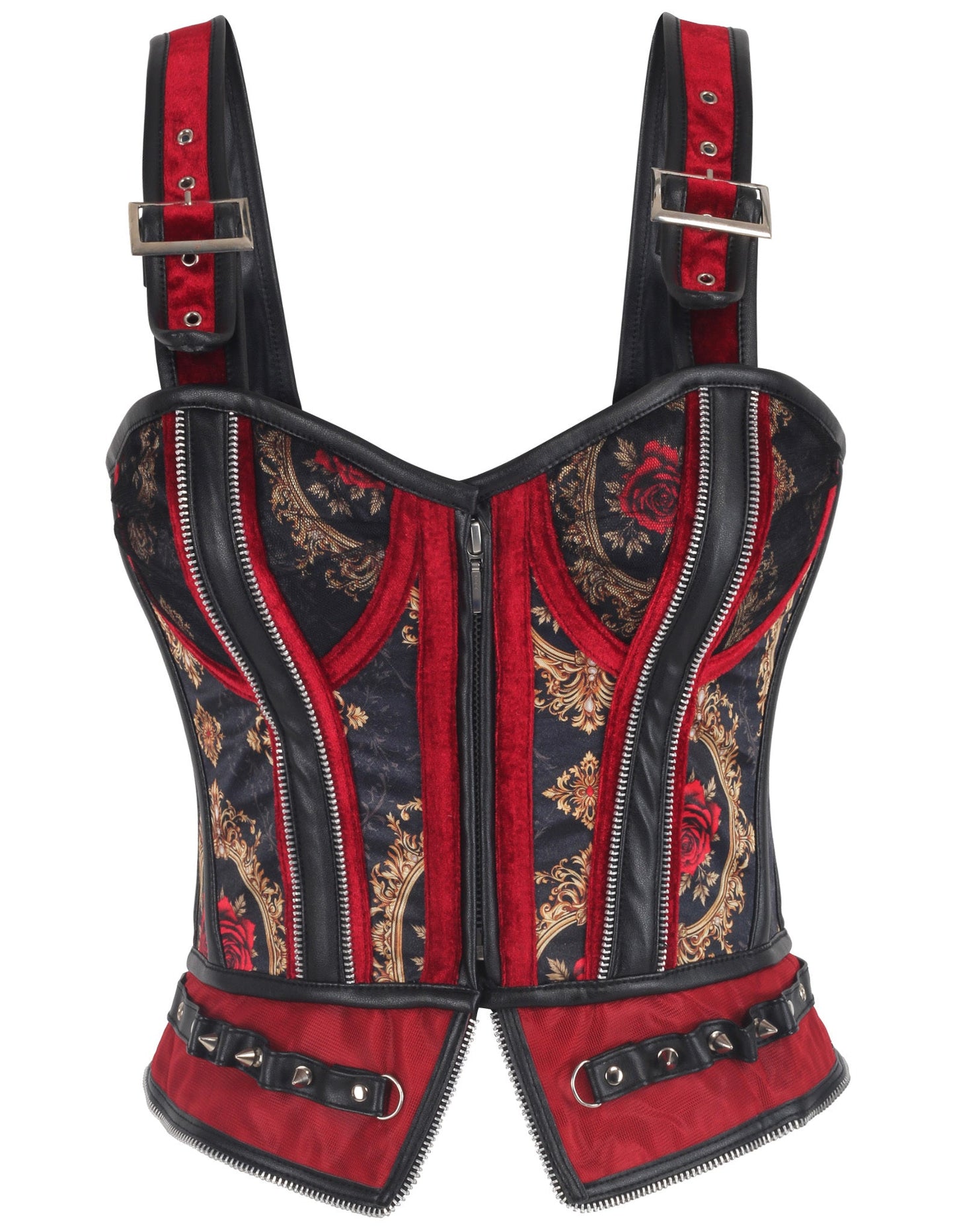 Kamiyah Baroque Inspired Red Rose Corset