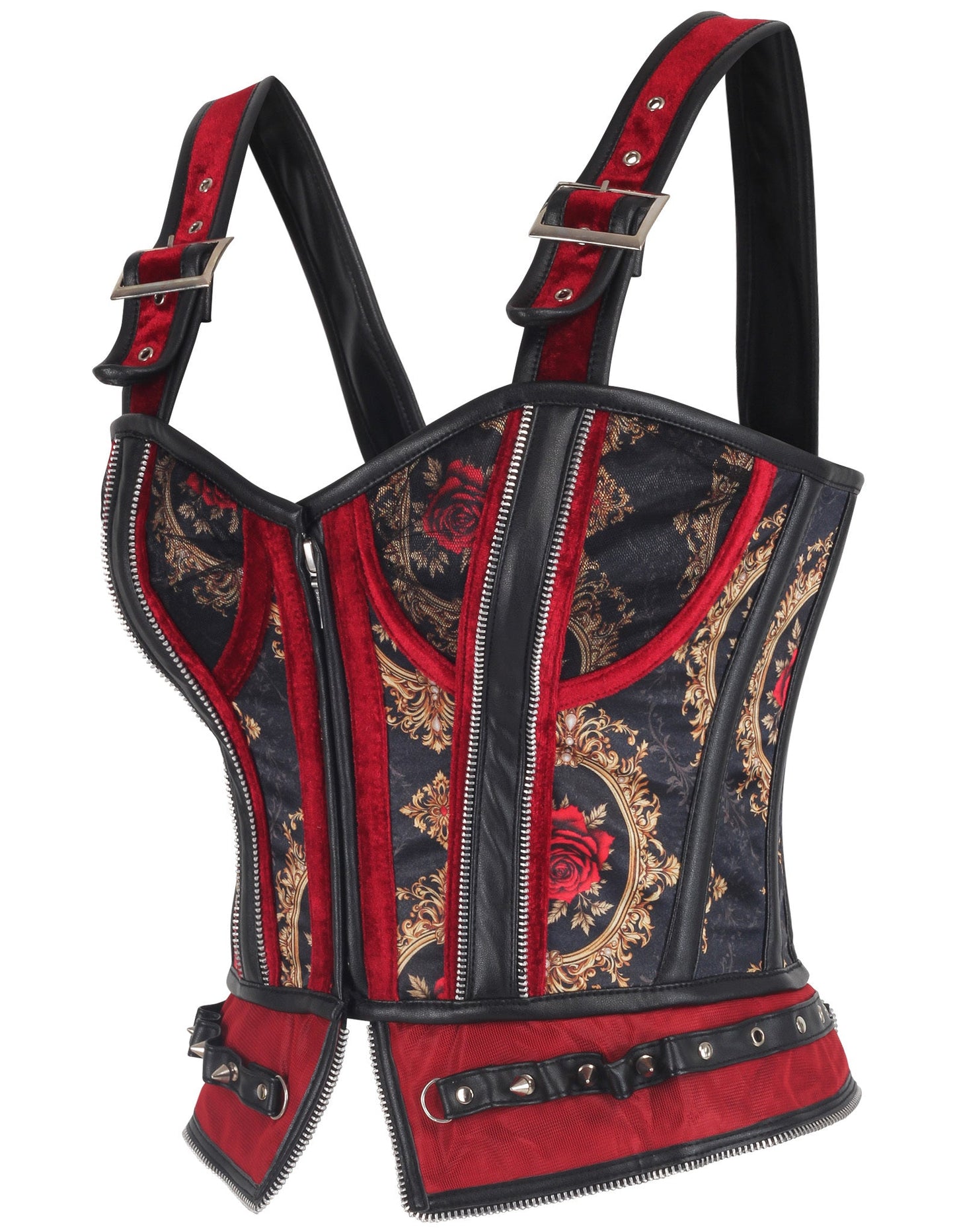 Kamiyah Baroque Inspired Red Rose Corset