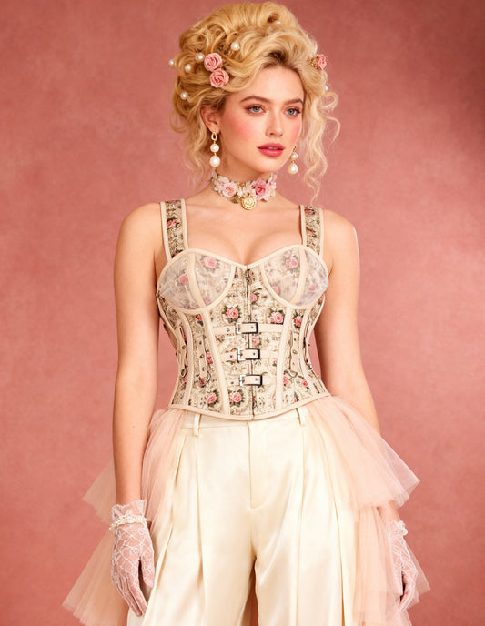 Weatherly Rose Floral Overbust Corset