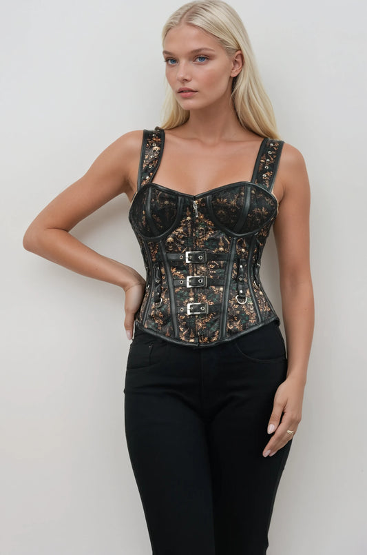 Audrielle Midnight Baroque Overbust Corset