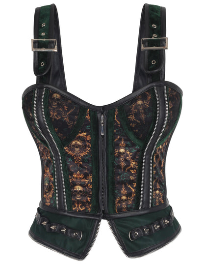 Dalena Baroque and Skull Overbust Corset