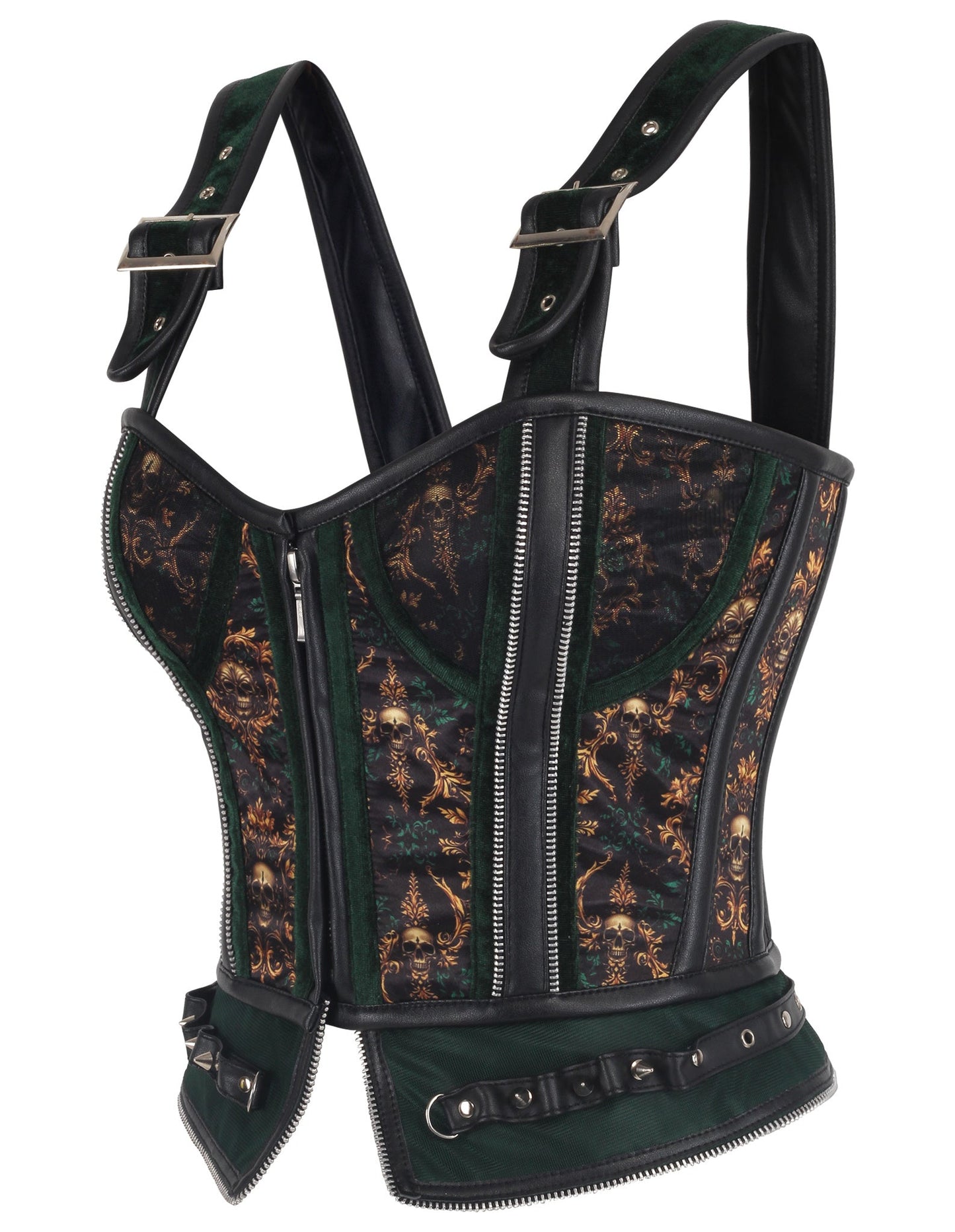 Dalena Baroque and Skull Overbust Corset