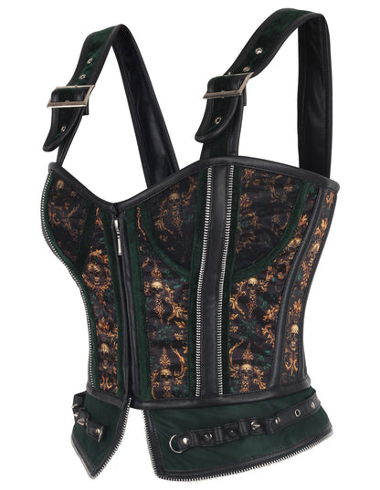 Dalena Baroque and Skull Overbust Corset