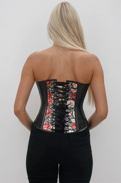 Ryelee Crimson Blossom Overbust Corset