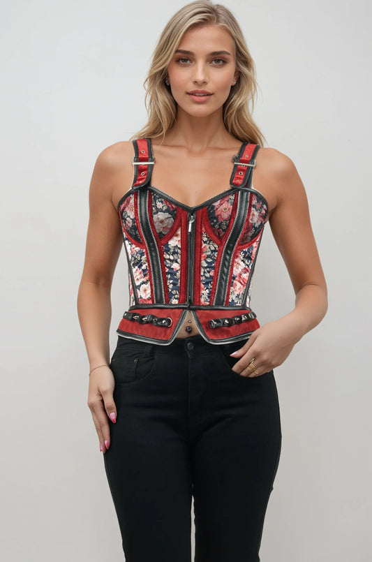 Danisha Baroque Florals and Rose Corset