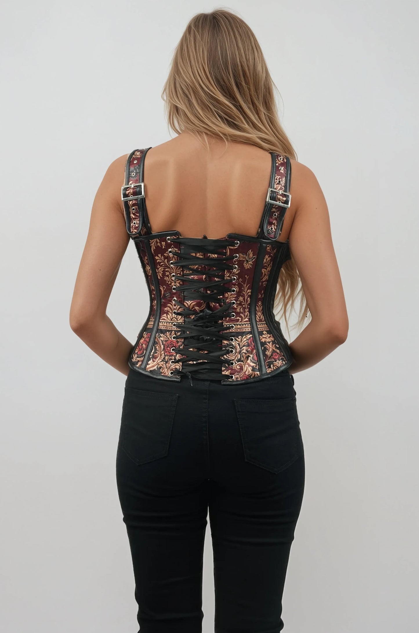 Shaniece Crimson Baroque Overbust Corset