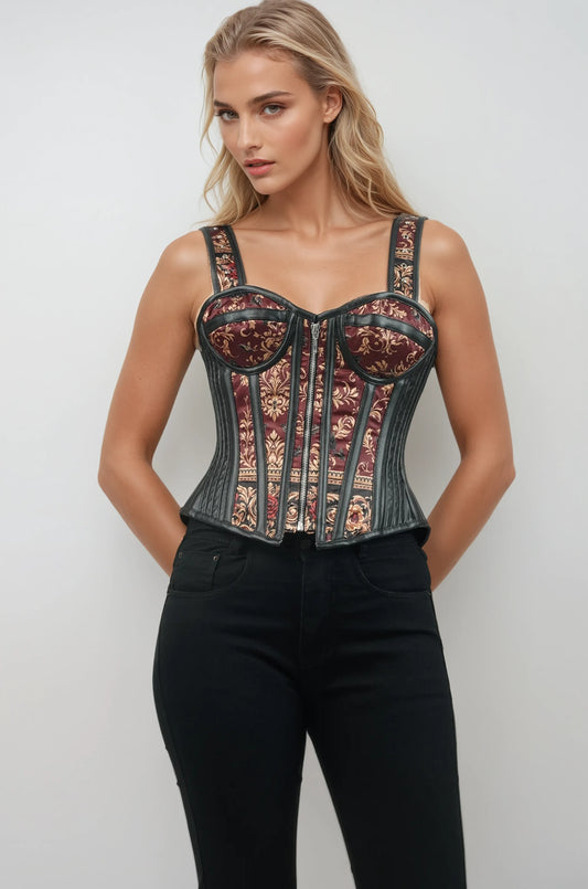 Shaniece Crimson Baroque Overbust Corset