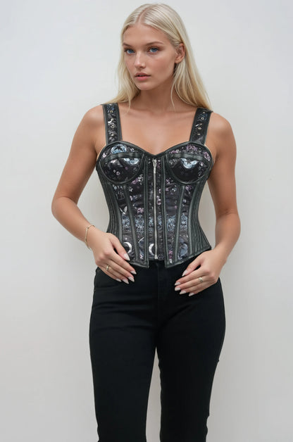 Thyme Celestial Eclipse Satin Corset