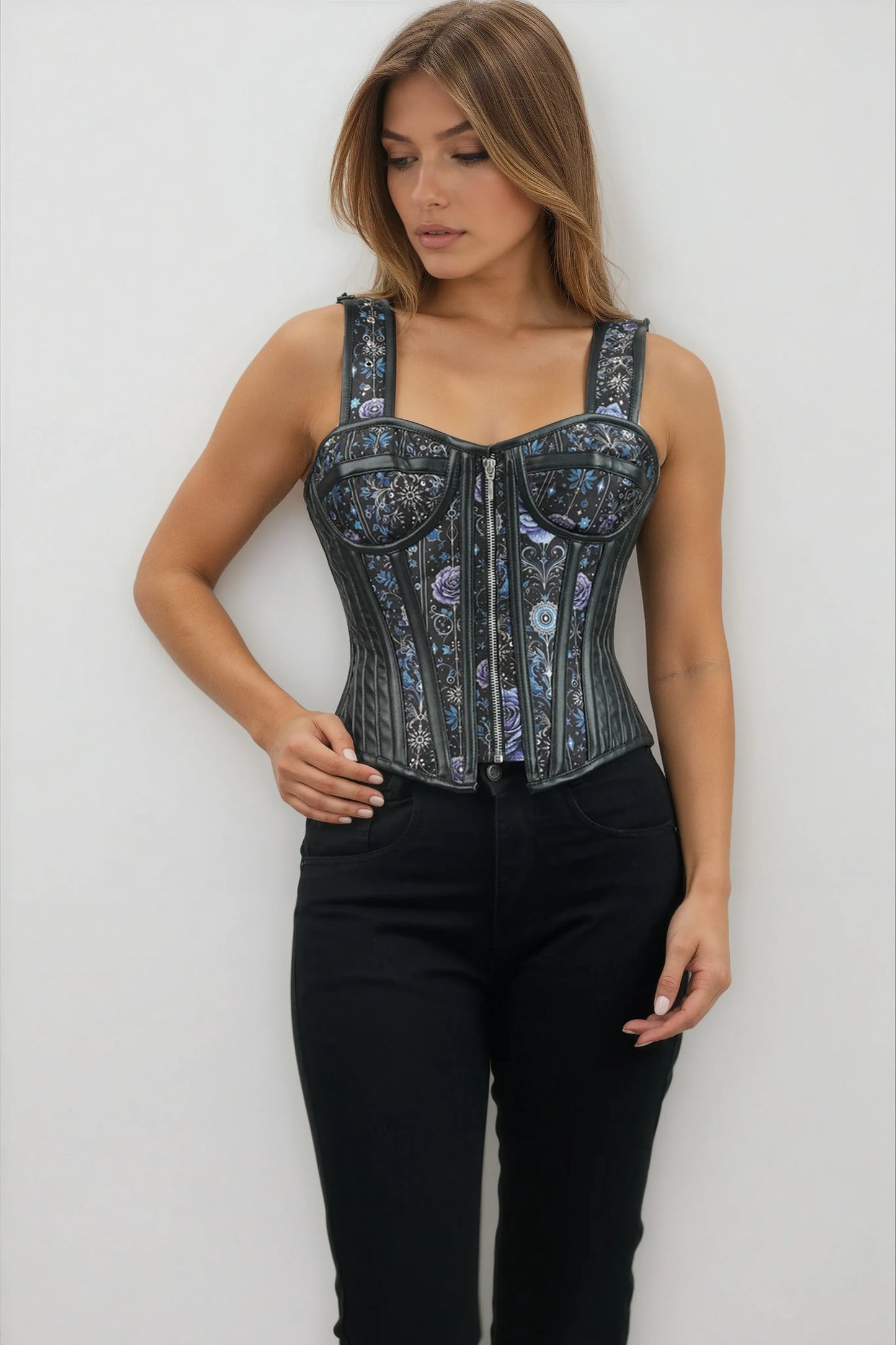Teonna Twilight Garden Overbust Corset