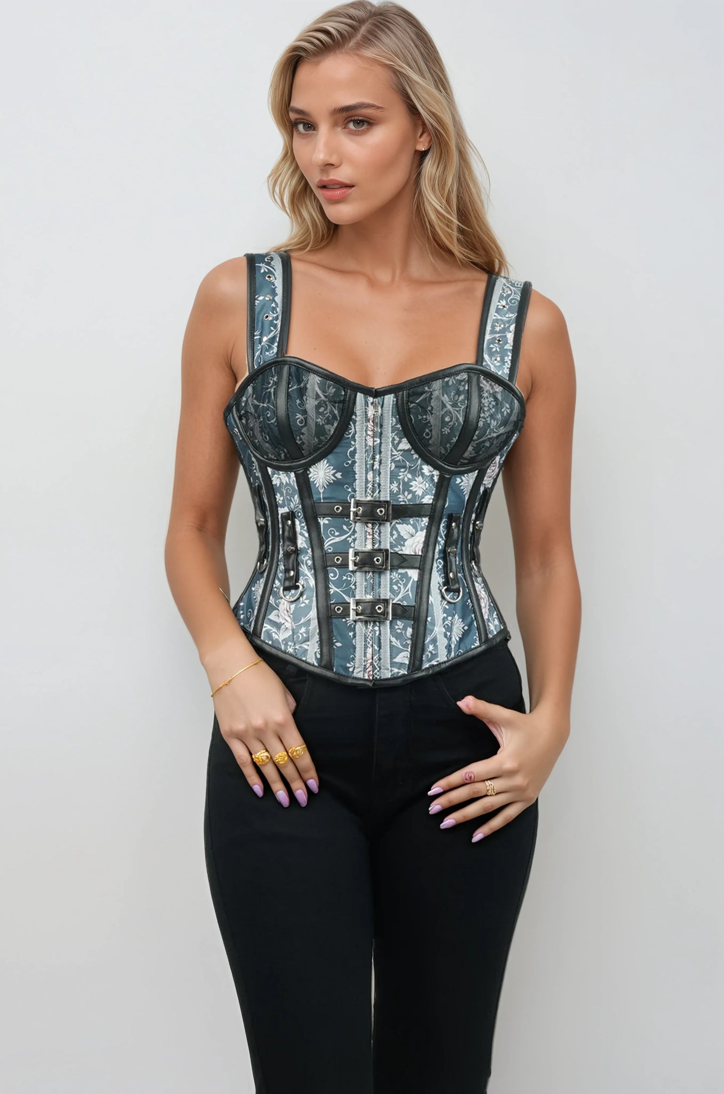 Avlynn Ornate Baroque Floral Corset