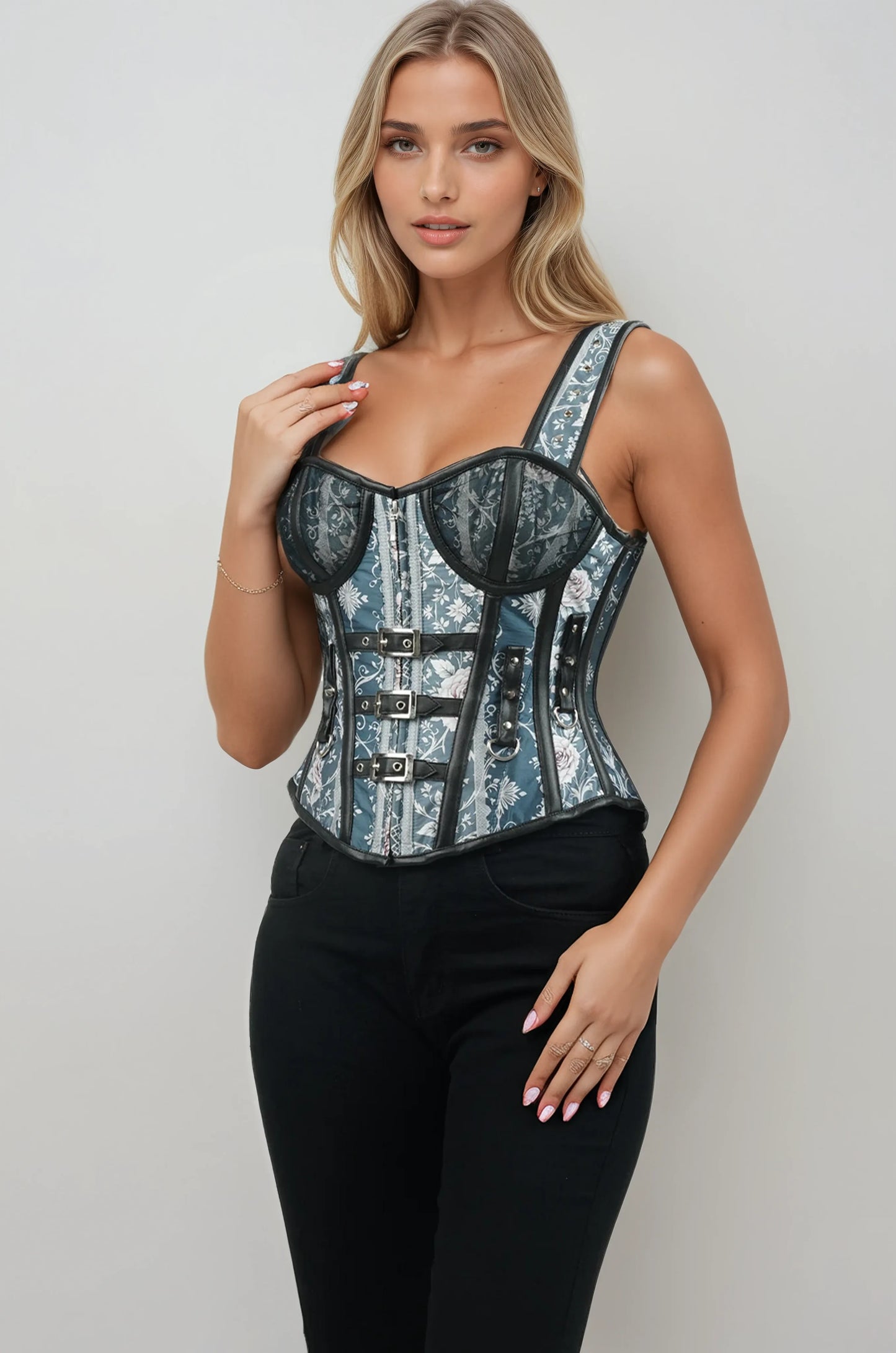 Avlynn Ornate Baroque Floral Corset
