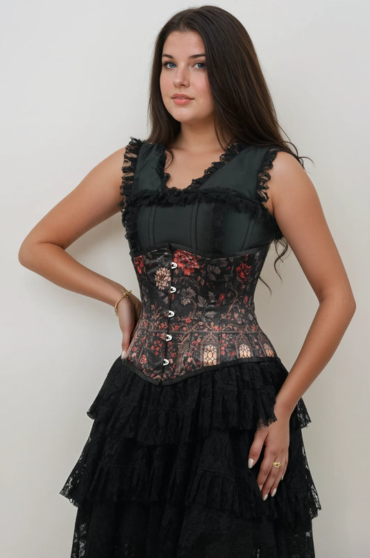 Merlie Floral Underbust Corset