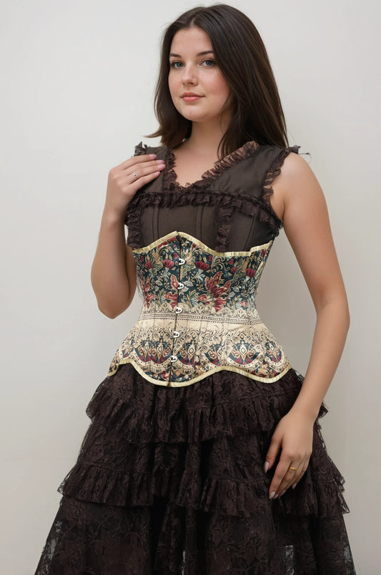 Ashlee Floral Curvy Underbust Corset