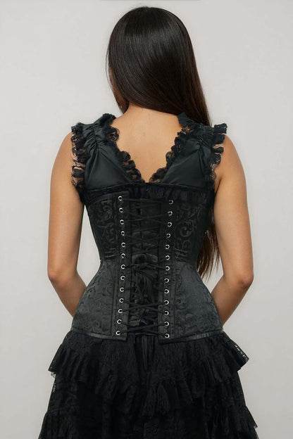 Winsome Black Underbust Waist Trainer Corset