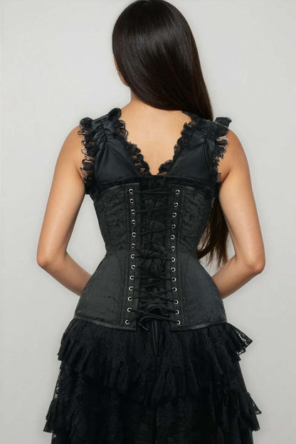 Dwan Black Underbust Waist Training Corset