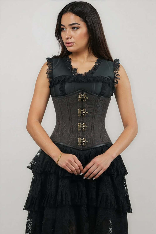 Wakely Steampunk Waist Trainer Underbust Corset