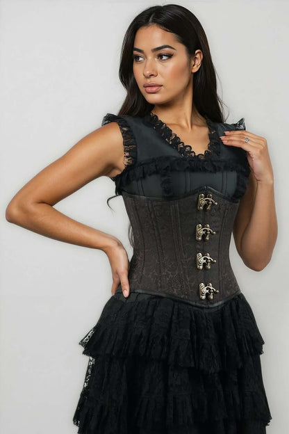 Wakely Steampunk Waist Trainer Underbust Corset