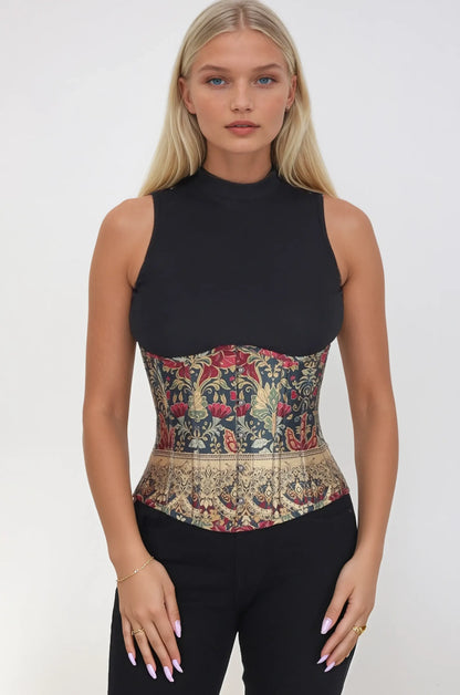 Sydni Ornate Print Underbust Corset