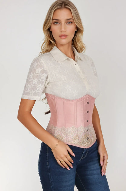 Ashlan Blush Pink Underbust Corset