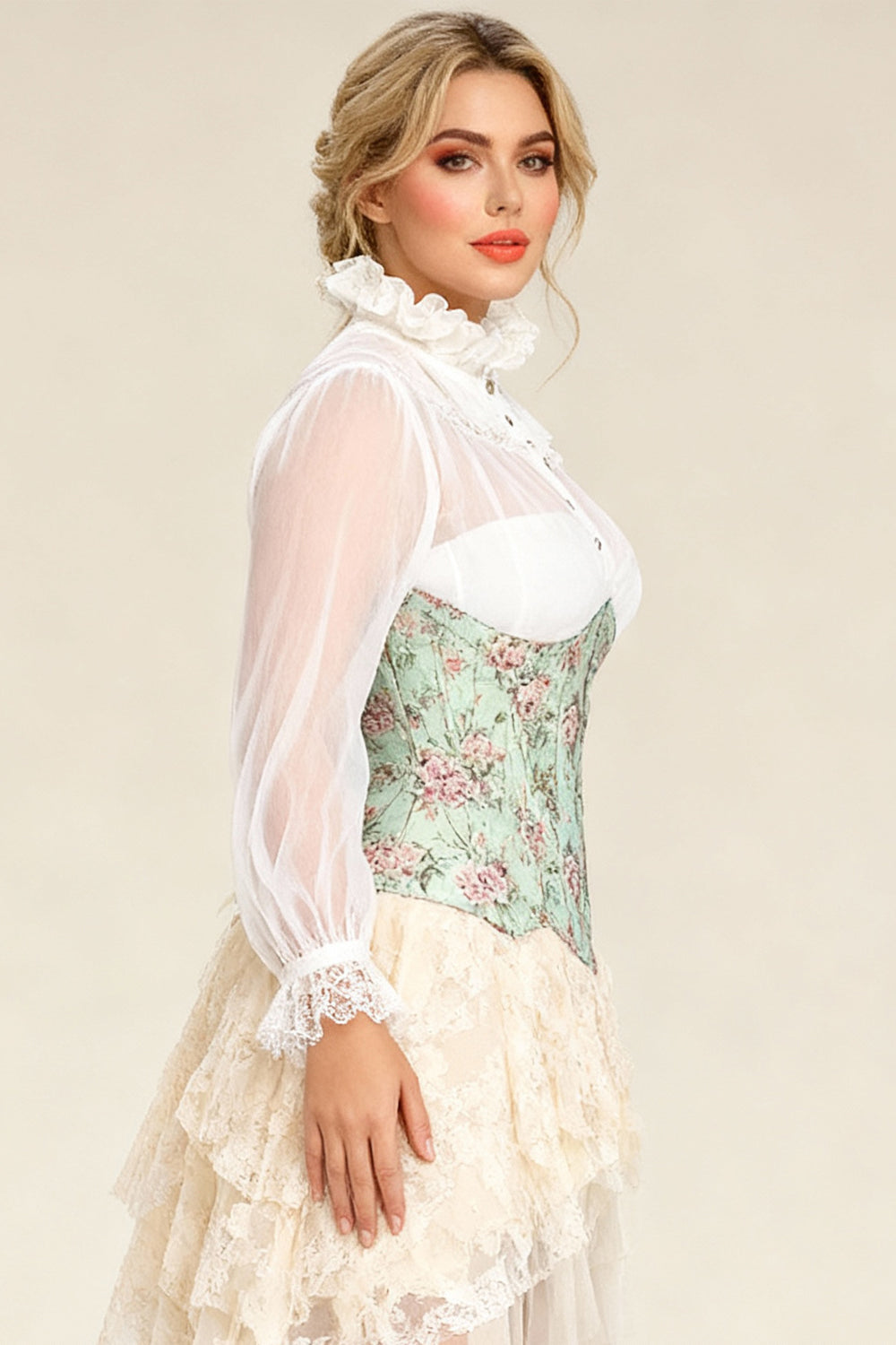 Ryleigh Victorian Inspired Curvy Waist Training Corset