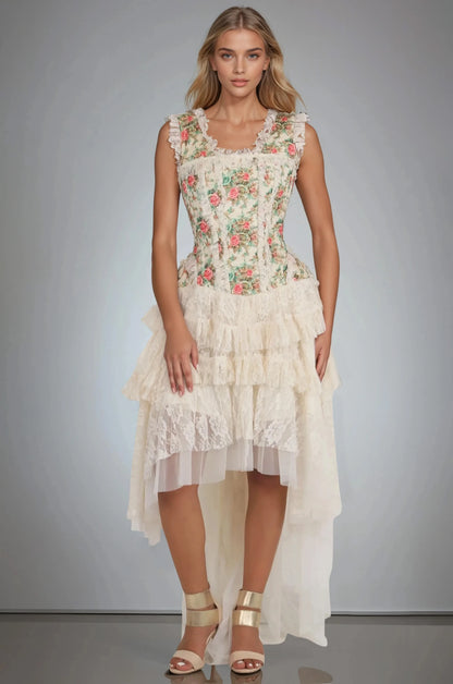 Leighton Victorian Inspired Corset Dress