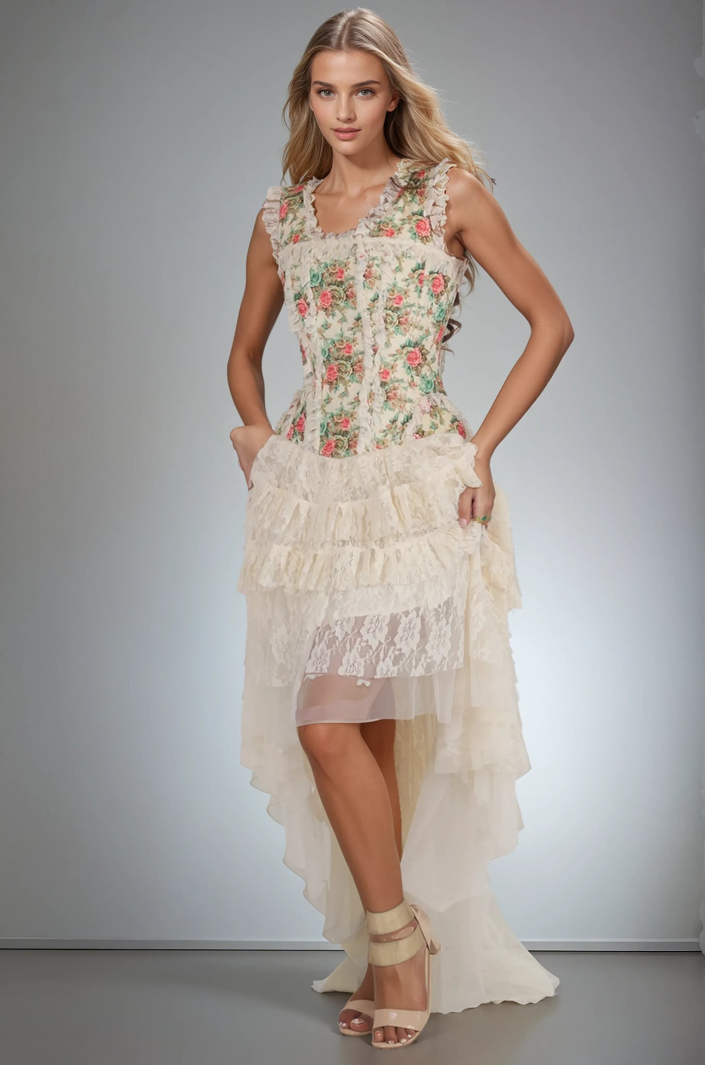 Leighton Victorian Inspired Corset Dress