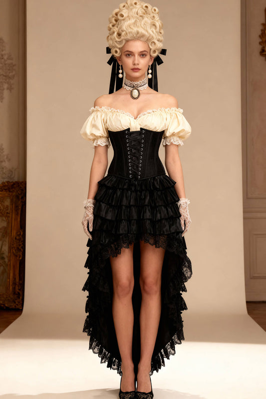 Dusti Rococo Black Underbust Corset Dress
