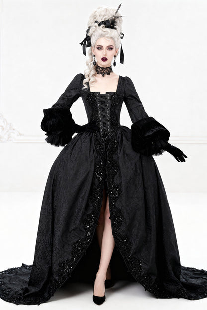 Hiromi Tudor Inspired Rococo Brocade Corset Dress