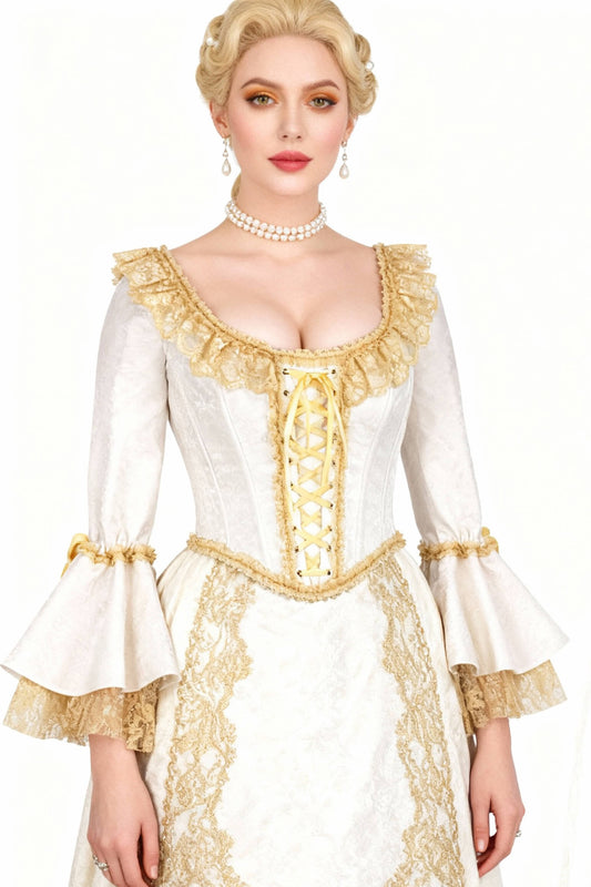 Darbey Rococo Brocade Overbust Corset