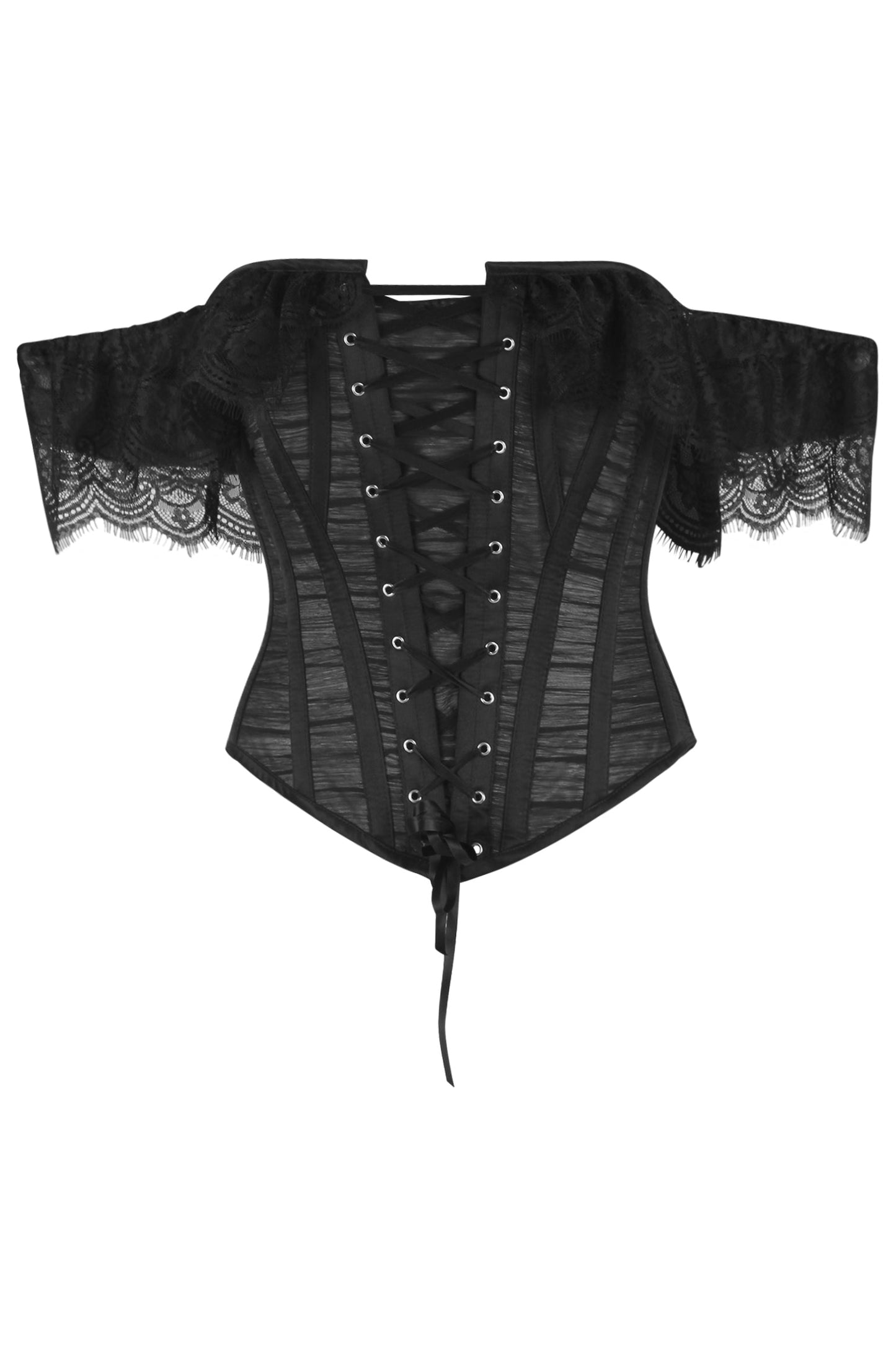 Jazmina Black Rococo Off Shoulder Corset