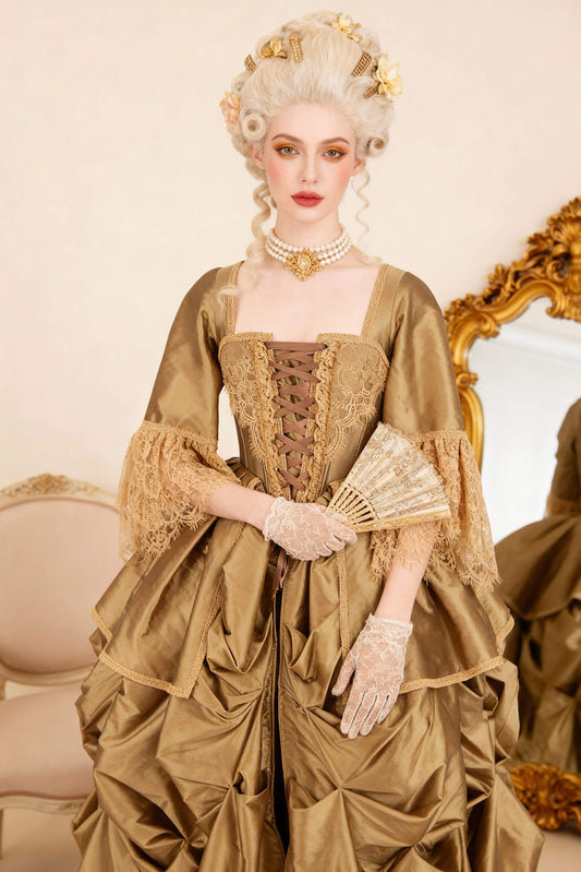 Jolena Rococo Marie Taffeta Corset Dress
