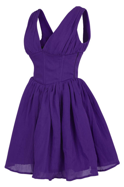 Gayle Chiffon Steel Boned Corset Dress