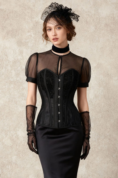Cydnee Overbust Black Couture Corset