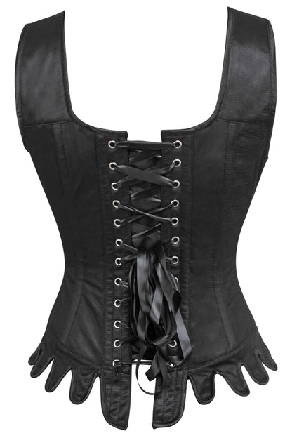 Allegro Couture Black Corset with Shoulder Straps