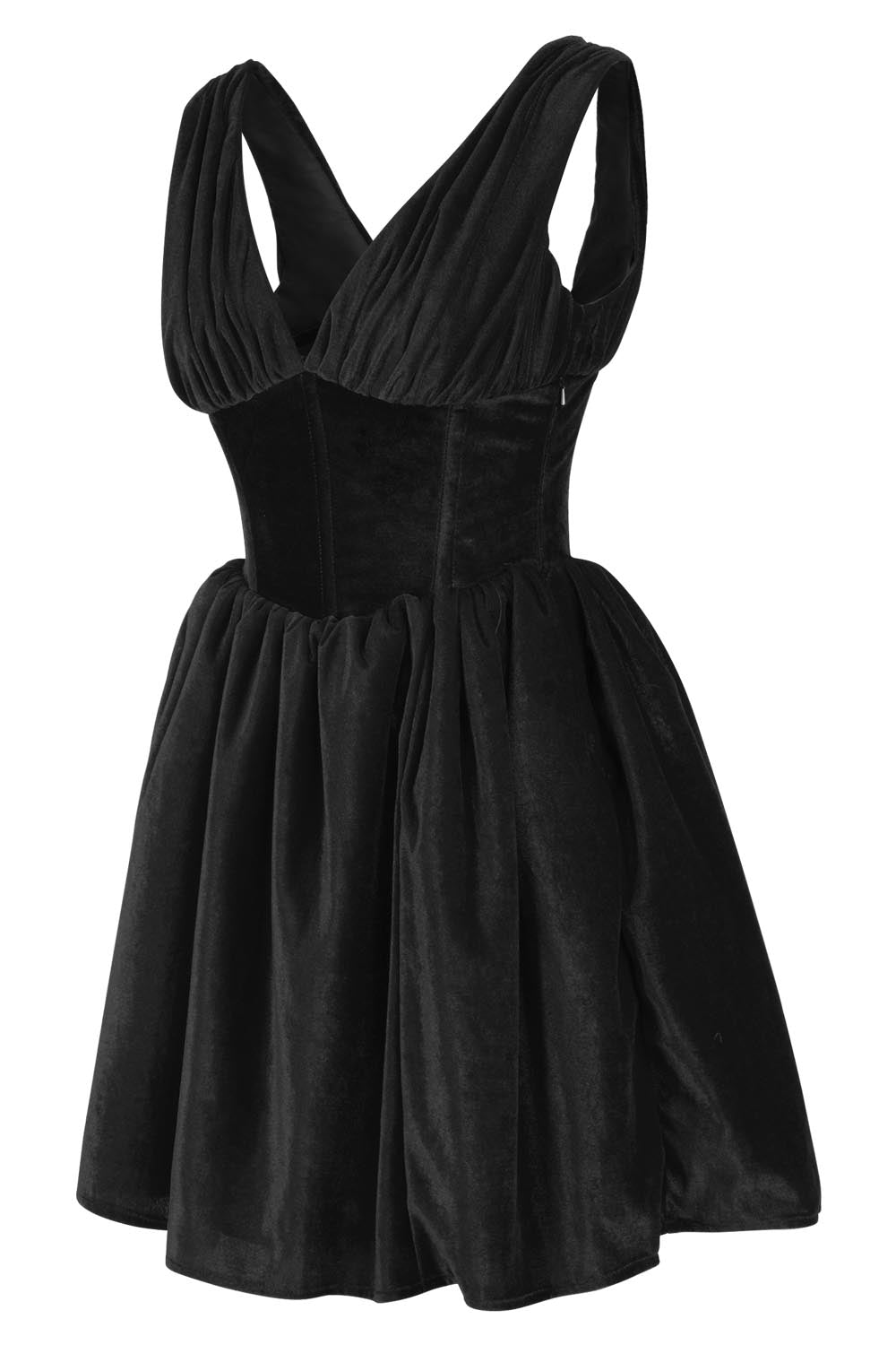 Payton Steel Boned Velvet Corset Dress