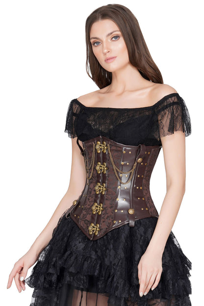 Dreda Steampunk Brocade Corset