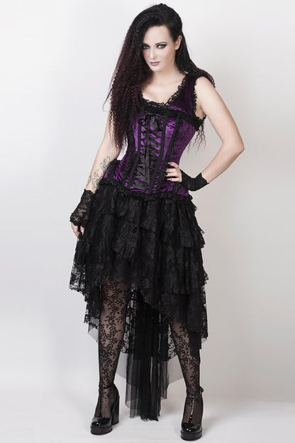 Arliene Burlesque Skirt in Black Lace