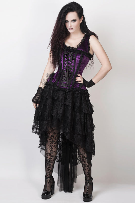 Arliene Burlesque Skirt in Black Lace